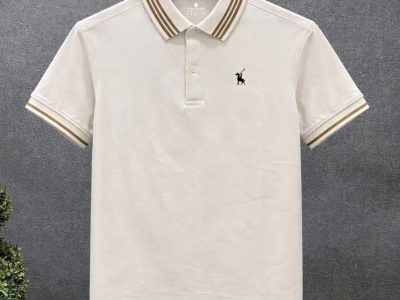 áo polo nam cổ sọc thêu ngựa