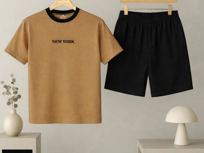 bộ đồ cổ tròn nam thêu chữ new york cá tính