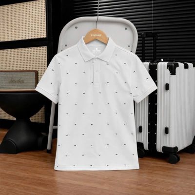 Áo Polo Nam Họa Tiết Tim Mini – P21