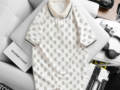 áo polo nam họa tiết chữ B toàn thân