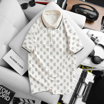 áo polo nam họa tiết chữ B toàn thân