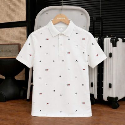 áo polo nam họa tiết đơn giản