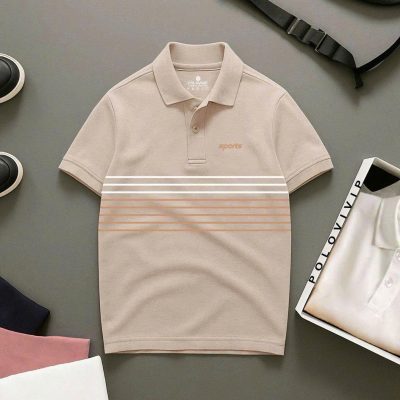 Áo Polo Nam Họa Tiết Kẻ Ngang – S3