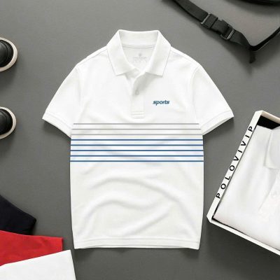 Áo Polo Nam Họa Tiết Kẻ Ngang – S3
