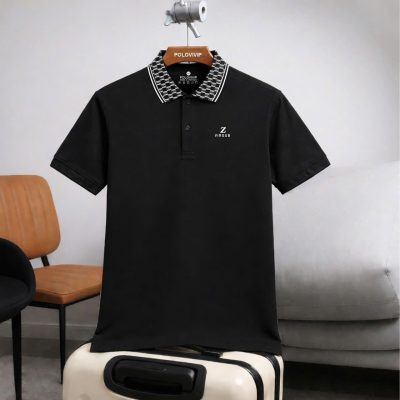 Áo Polo Nam Phối Cổ Họa Tiết Monogram – P5
