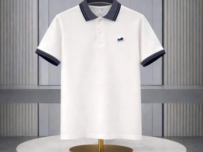 áo polo nam họa tiết thêu ngựa đơn giản