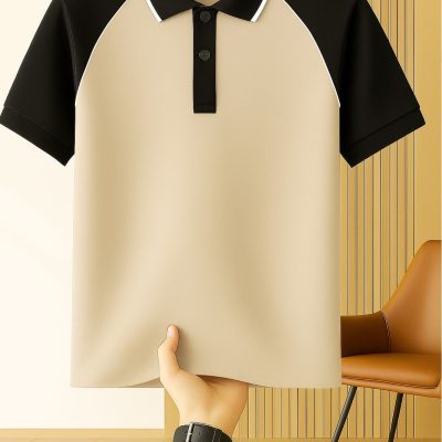 Áo Polo Nam Phối Màu Raglan – P53
