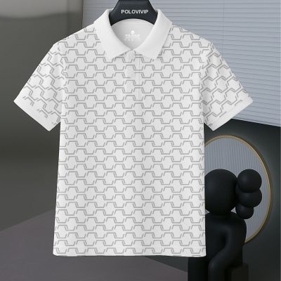 Áo Polo Nam Họa Tiết Geometric – P49