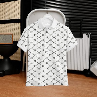 Áo Polo Nam Đen Họa Tiết “NY” – P48