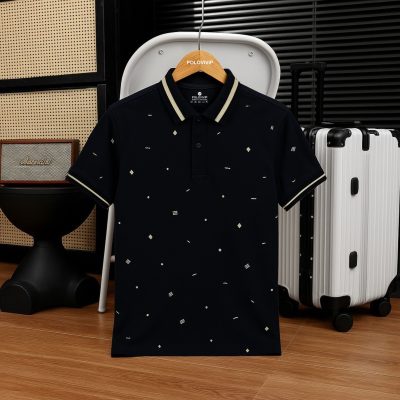 Áo Polo Nam Phối Sọc Cổ – P45