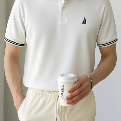 Áo Polo Nam Họa Tiết Thuyền Buồm – P41