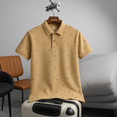 Áo Polo Nam Họa Tiết “X” Mini – P40