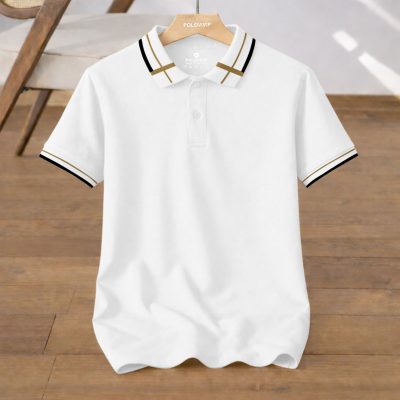 Áo Polo Nam Phối Sọc Cổ – P39