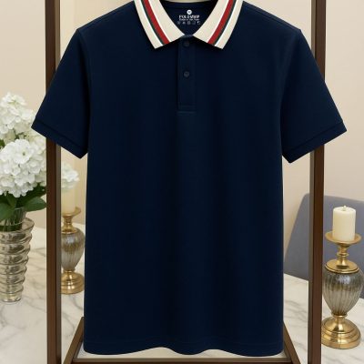 Áo Polo Nam Phối Cổ Sọc – P55