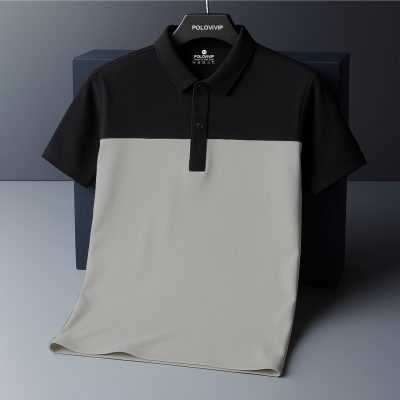 Áo Polo Nam Phối Màu Tối Giản – P37