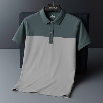 Áo Polo Nam Phối Màu Tối Giản – P37
