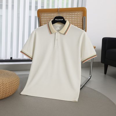 Áo Polo Nam Phối Bo Cổ Sọc – P65