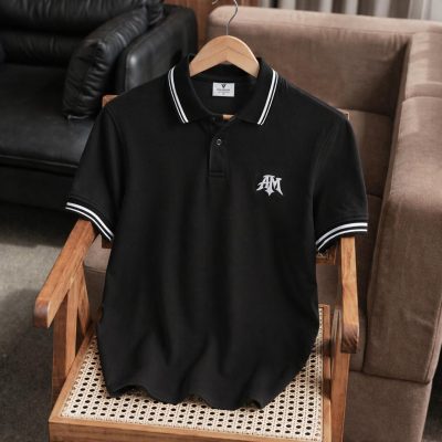 Áo Polo Nam Phối Bo Cổ Sọc – P67