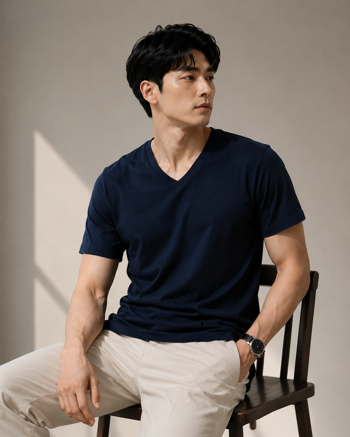 Áo Pull Cổ Chữ V